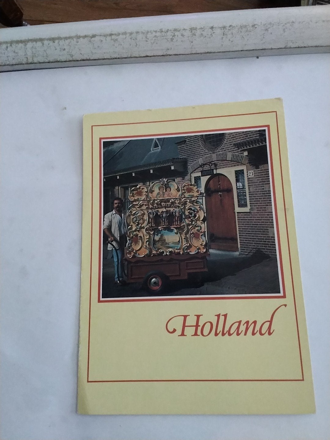 Oude ansichtkaart Holland met draaiorgel, Ophalen of Verzenden, 1980 tot heden, Ongelopen