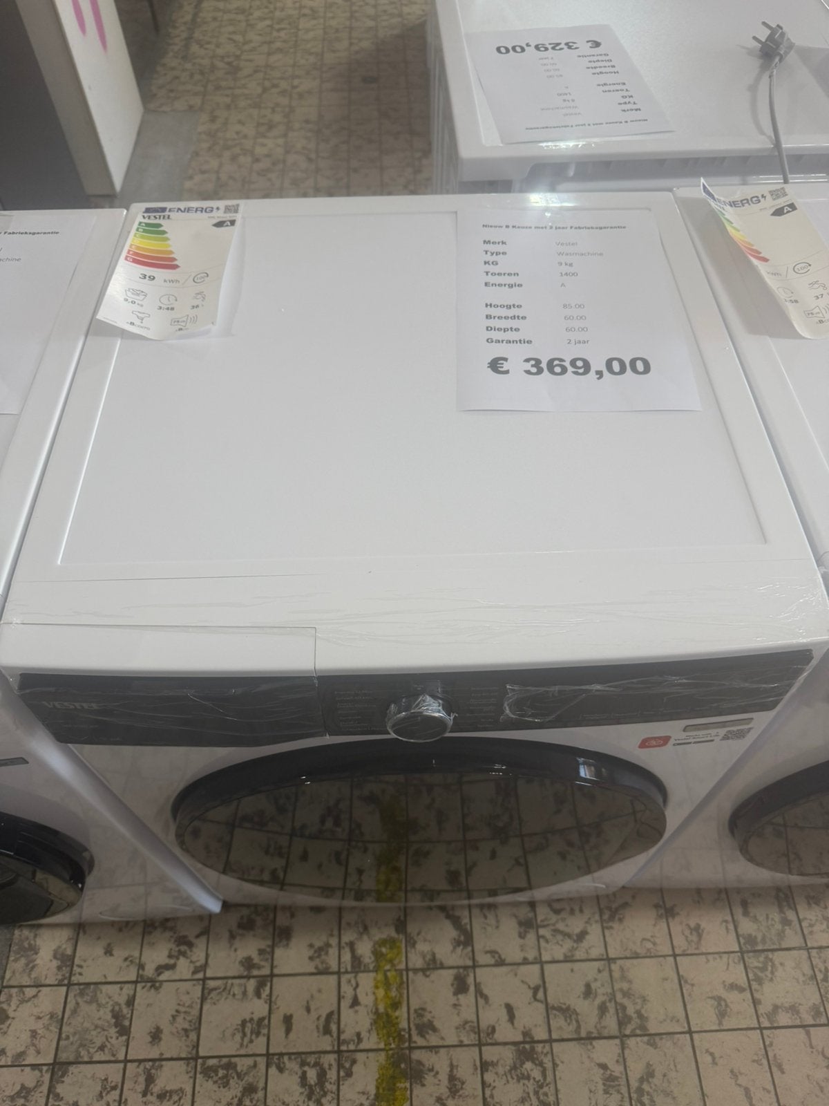 Vestel wasmachine 9 kg 1400 toeren met wifi, Witgoed en Apparatuur, Ophalen, 1200 tot 1600 toeren, Minder dan 85 cm, 8 tot 10 kg