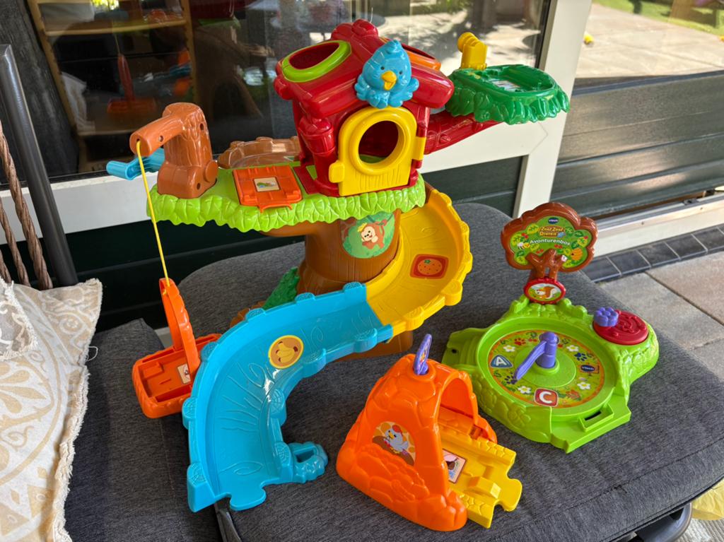V-tech boomhut, wegen, dieren, speelgoed vtech, Kinderen en Baby's, Speelgoed | Vtech, Verzenden, Zo goed als nieuw, 6 maanden tot 2 jaar