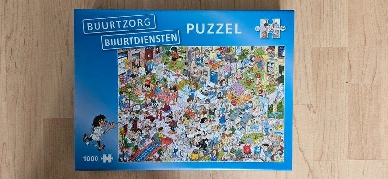 Legpuzzel van Buurtzorg, 1000 stukjes, Hobby en Vrije tijd, Denksport en Puzzels, Ophalen of Verzenden, 500 t/m 1500 stukjes, Nieuw