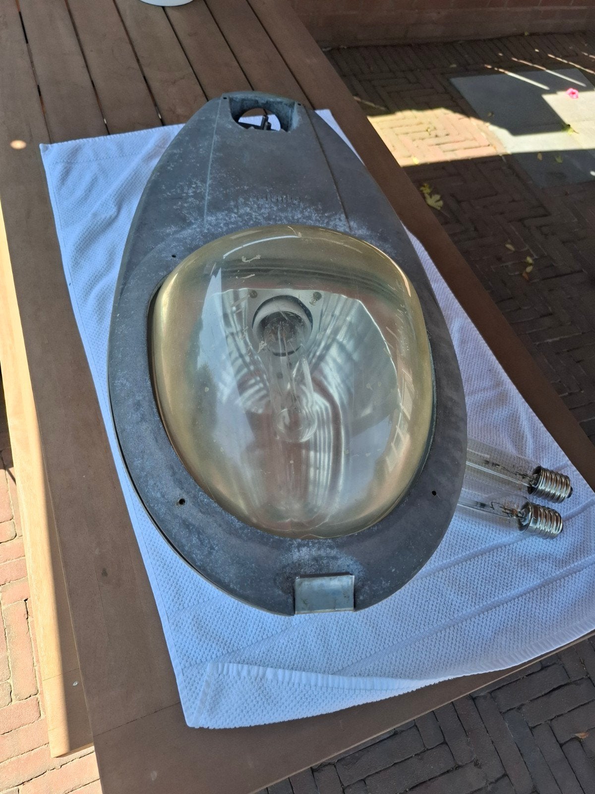 Lichtarmatuur Philips voor straatlantaarn / natriumlamp, Ophalen of Verzenden, Aluminium, Netvoeding, Minder dan 50 watt