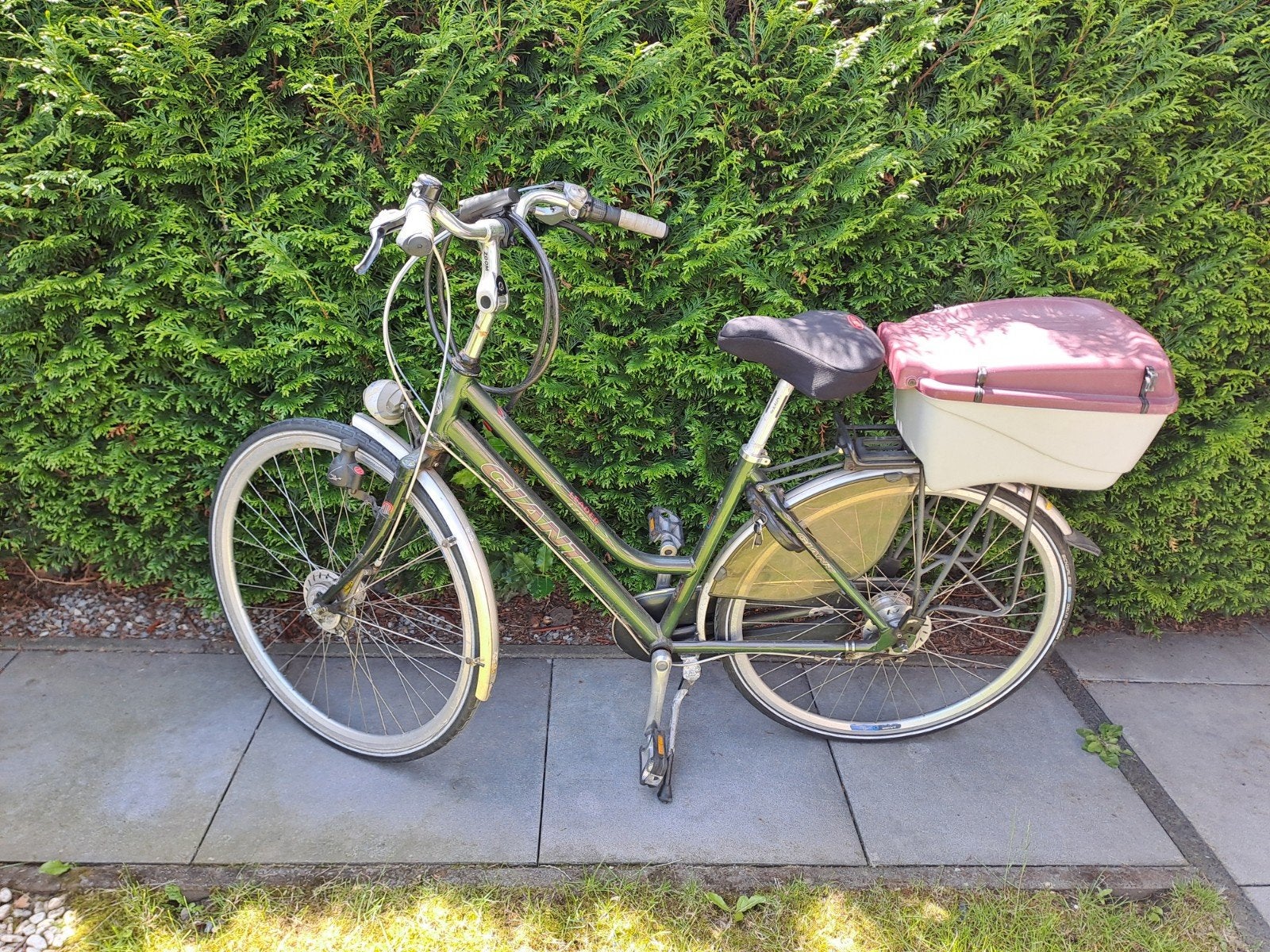 Giant Damesfiets met Shimano 7 versnellingen, Fietsen en Brommers, Fietsen | Dames | Damesfietsen, Velgrem, Versnellingen, 53 tot 56 cm