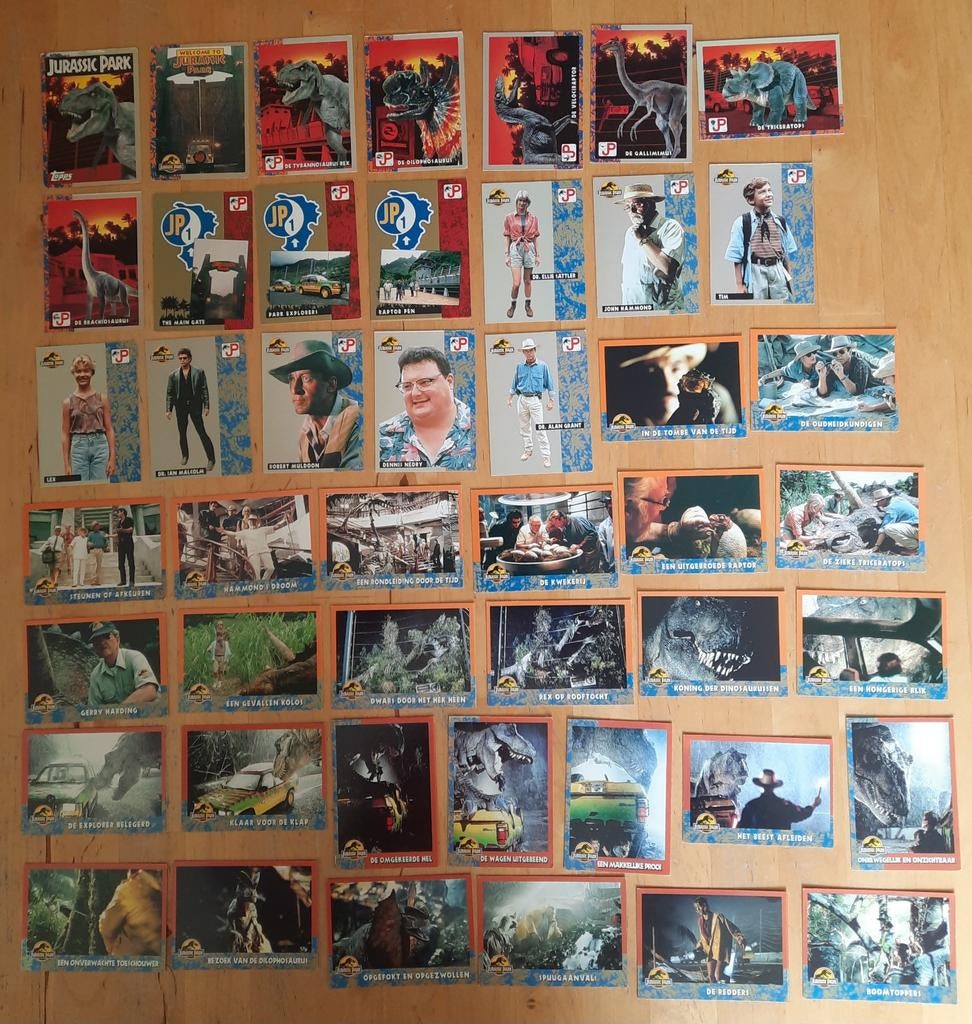 Jurassic Park Topps Trading Cards, Ophalen of Verzenden, Gebruikt