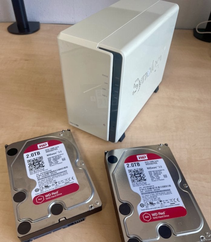 Synology DiskStation DS216se met 2x 2.0TB WD Red HDD, Ophalen, Gebruikt