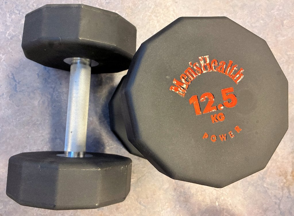Dumbbells Men's Health 2x 12,5 kg nieuwstaat, Ophalen, Zo goed als nieuw, Buik, Dumbbell