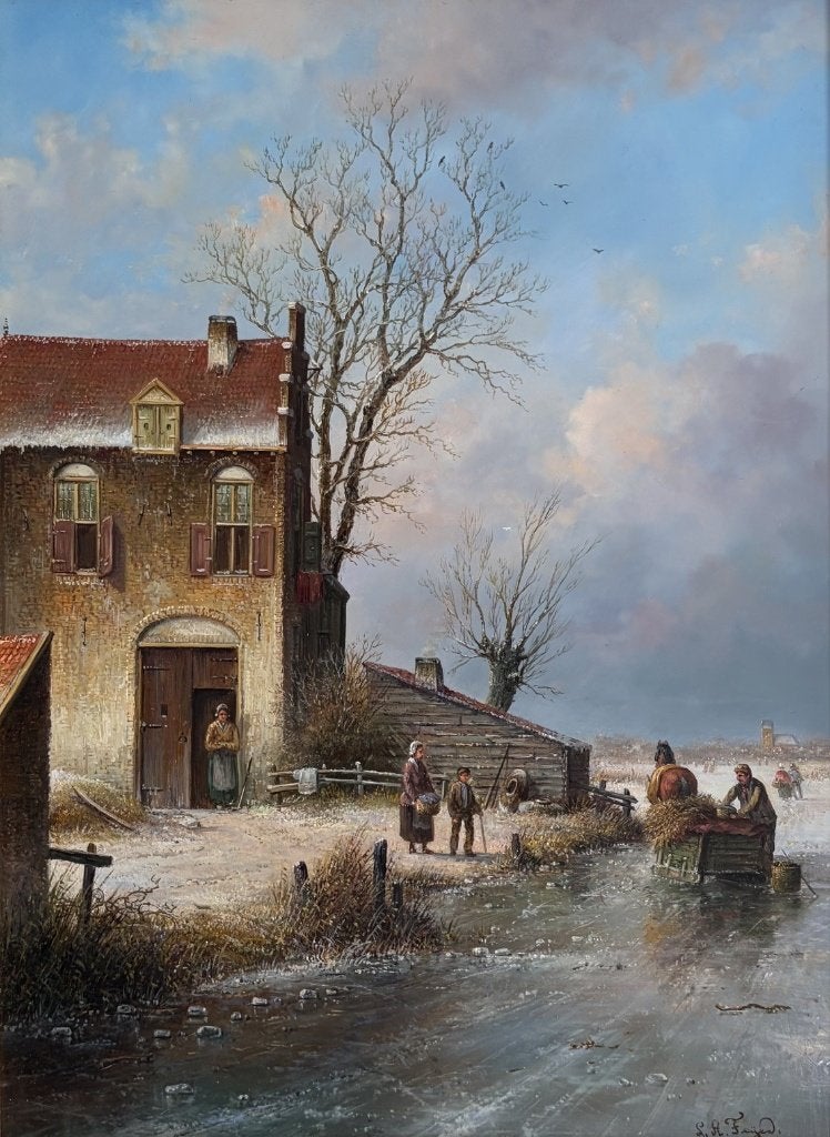 LA Feijen, wintergezicht, Ophalen