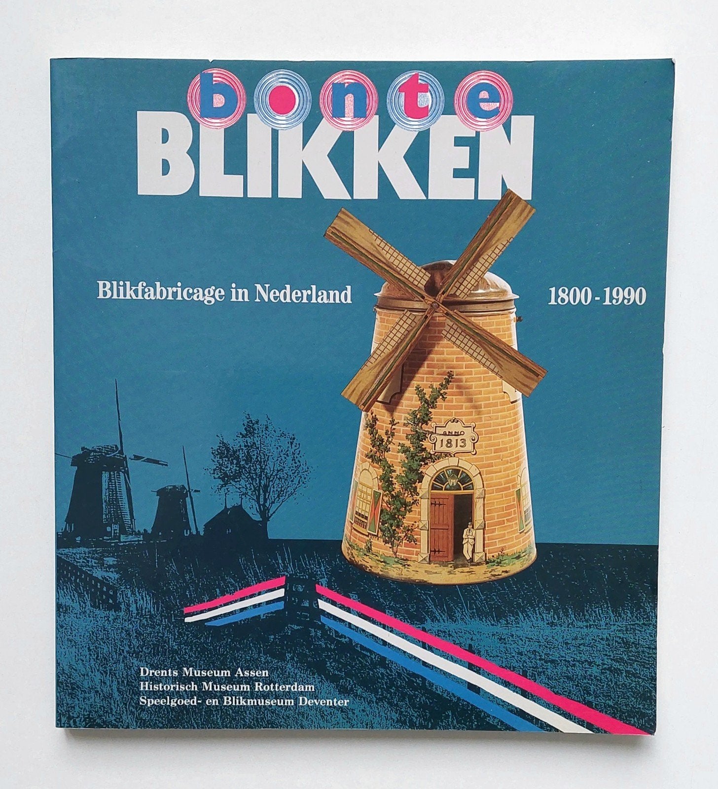 Bonte Blikken boek blik reclame fabricage cacao koffie etc., Ophalen of Verzenden