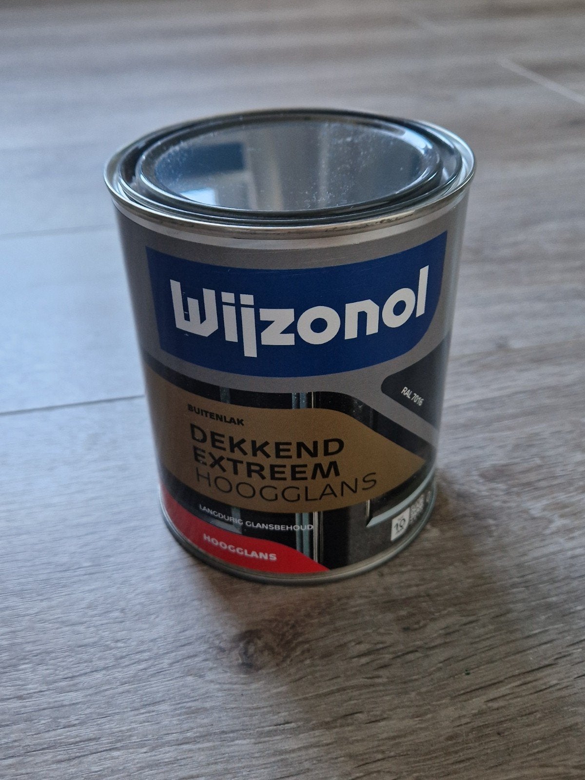 Wijnazol Dekkend Extreem Hoogglans Lak RAL 7016, Doe-het-zelf en Verbouw, Ophalen, Nieuw, Lak, Grijs