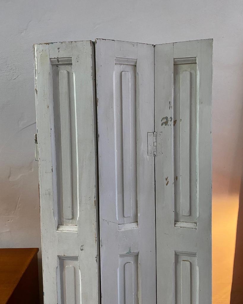 SALE: houten vintage paneelluik Frankrijk, driedelig luik, Ophalen