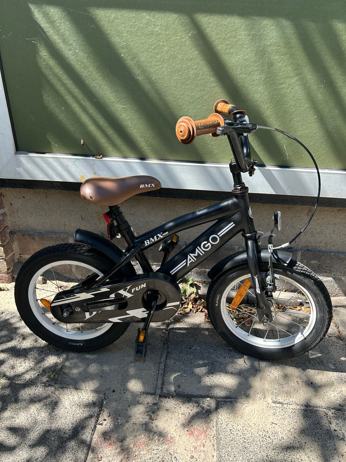 Amigo Bmx 14 inch kinderfiets zo goed als nieuw, Ophalen, Zo goed als nieuw, Terugtraprem, Minder dan 16 inch