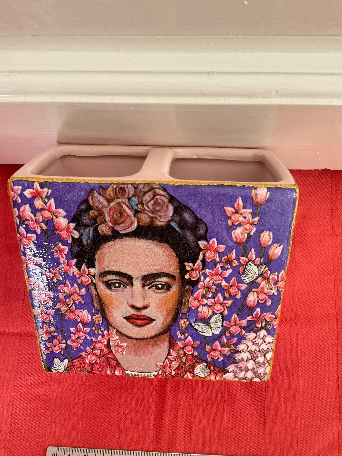 Frida Kahlo Penhouder/Opberger - Handgemaakt, Meerkleurig, Overige stijlen, Nieuw, Ophalen of Verzenden
