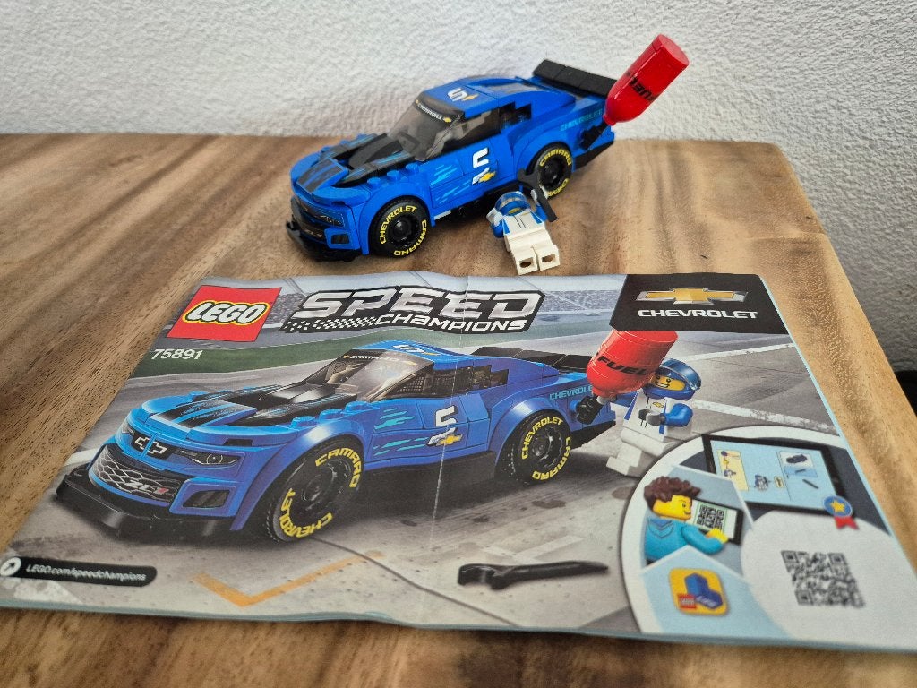 Lego Speed Champions 75891 Chevrolet Camaro ZL1 racewagen, Lego, Lego, Gebruikt, Ophalen of Verzenden
