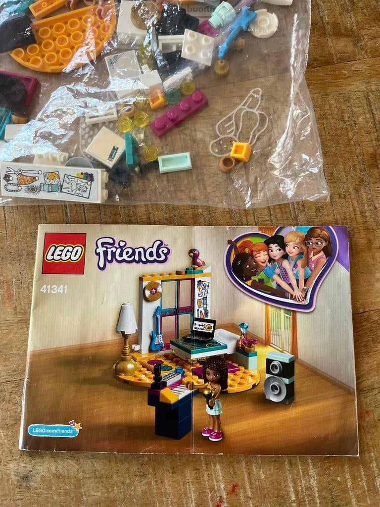 Lego Friends set 41341 Andrea's Slaapkamer, Lego, Friends, Ophalen of Verzenden, Zo goed als nieuw