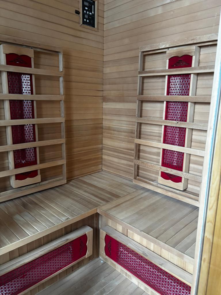 Nette hoek sauna, Sport en Fitness, Ophalen of Verzenden, Complete sauna