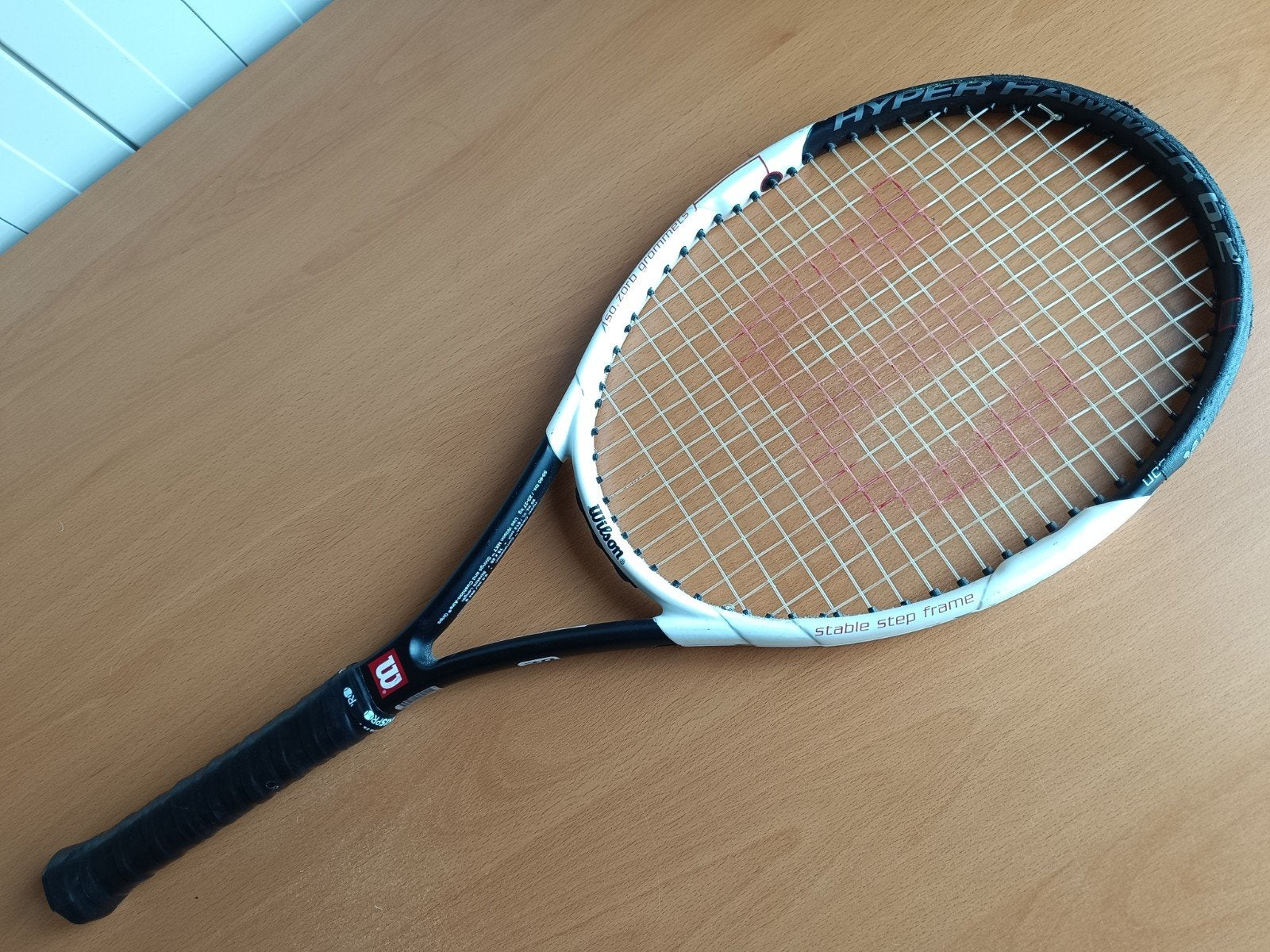 Wilson hyper hammer 6.2 carbon tennisracket gripmaat 1, Gebruikt, L1, Ophalen of Verzenden, A