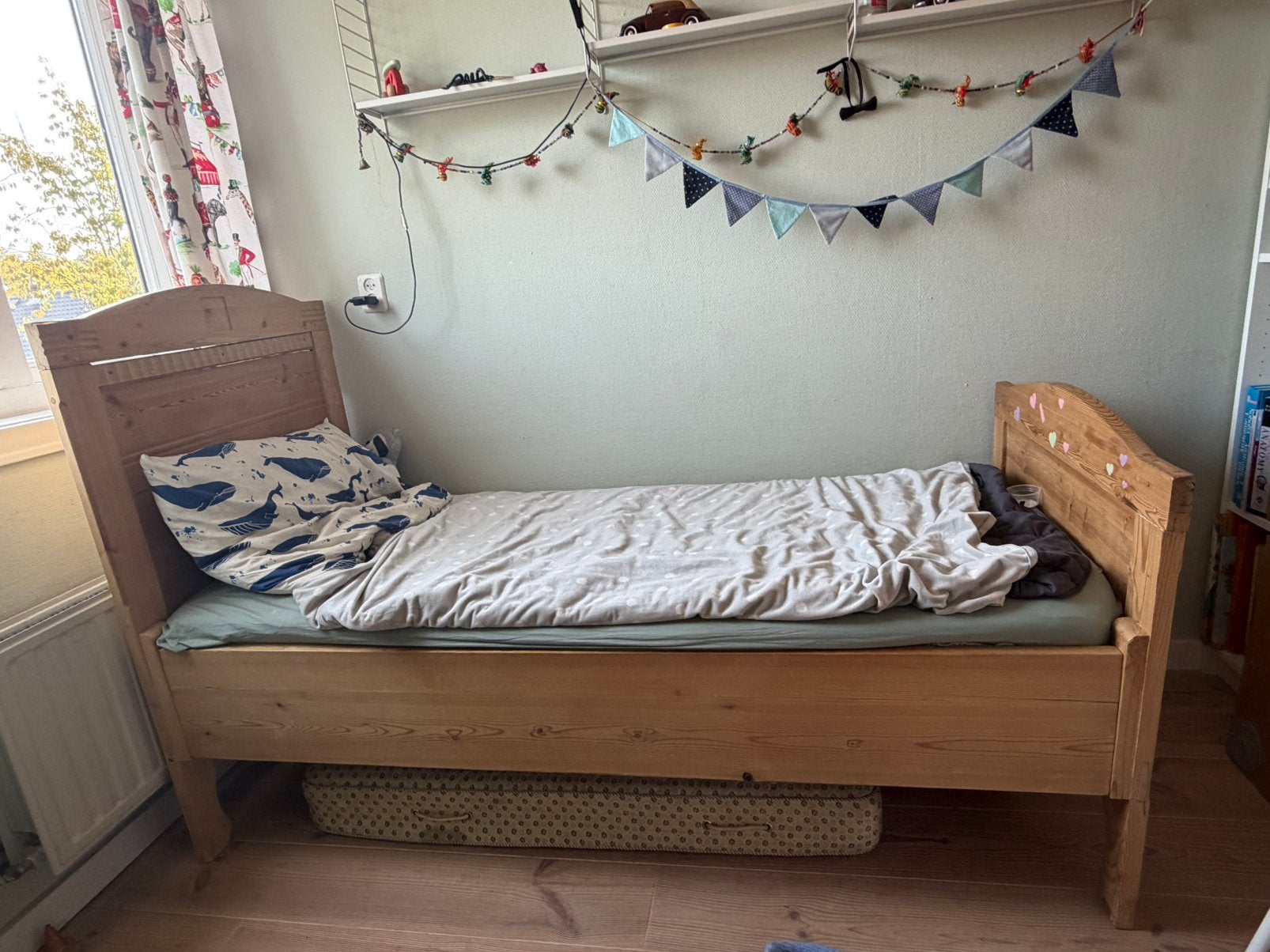 Leuk kinderbed, Ophalen of Verzenden, Zo goed als nieuw, 180 cm of meer, 70 tot 85 cm