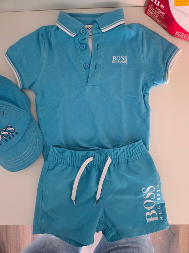 BOSS baby hugo boss setje voor 3 maanden, Ophalen, Zo goed als nieuw, BOSS Hugo Boss, Zwembroek