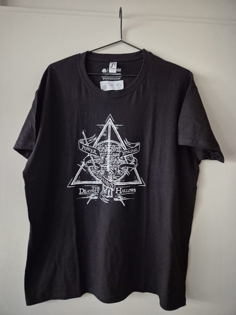 Harry Potter Deathly Hallows T-Shirt Heren, Ophalen of Verzenden, Nieuw, Maat 56/58 (XL), Zwart