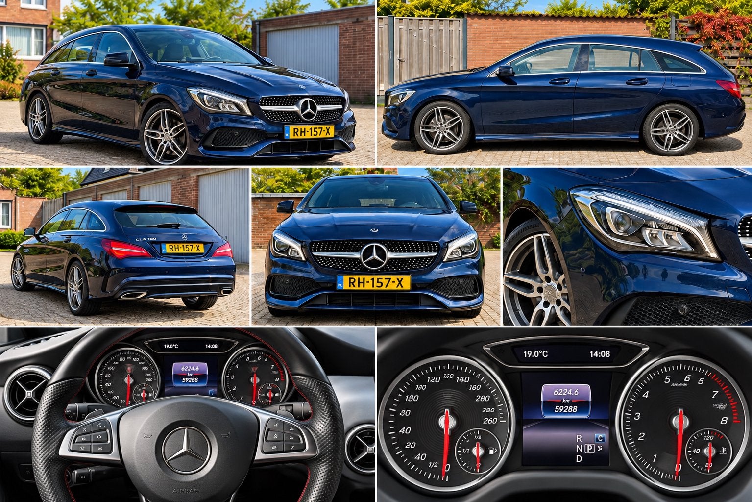 Mercedes-Benz CLA 1.6 Cla180 90KW Sh.br. 7G-DCT 2017 Blauw, CLA, 730 kg, 4 cilinders, Blauw