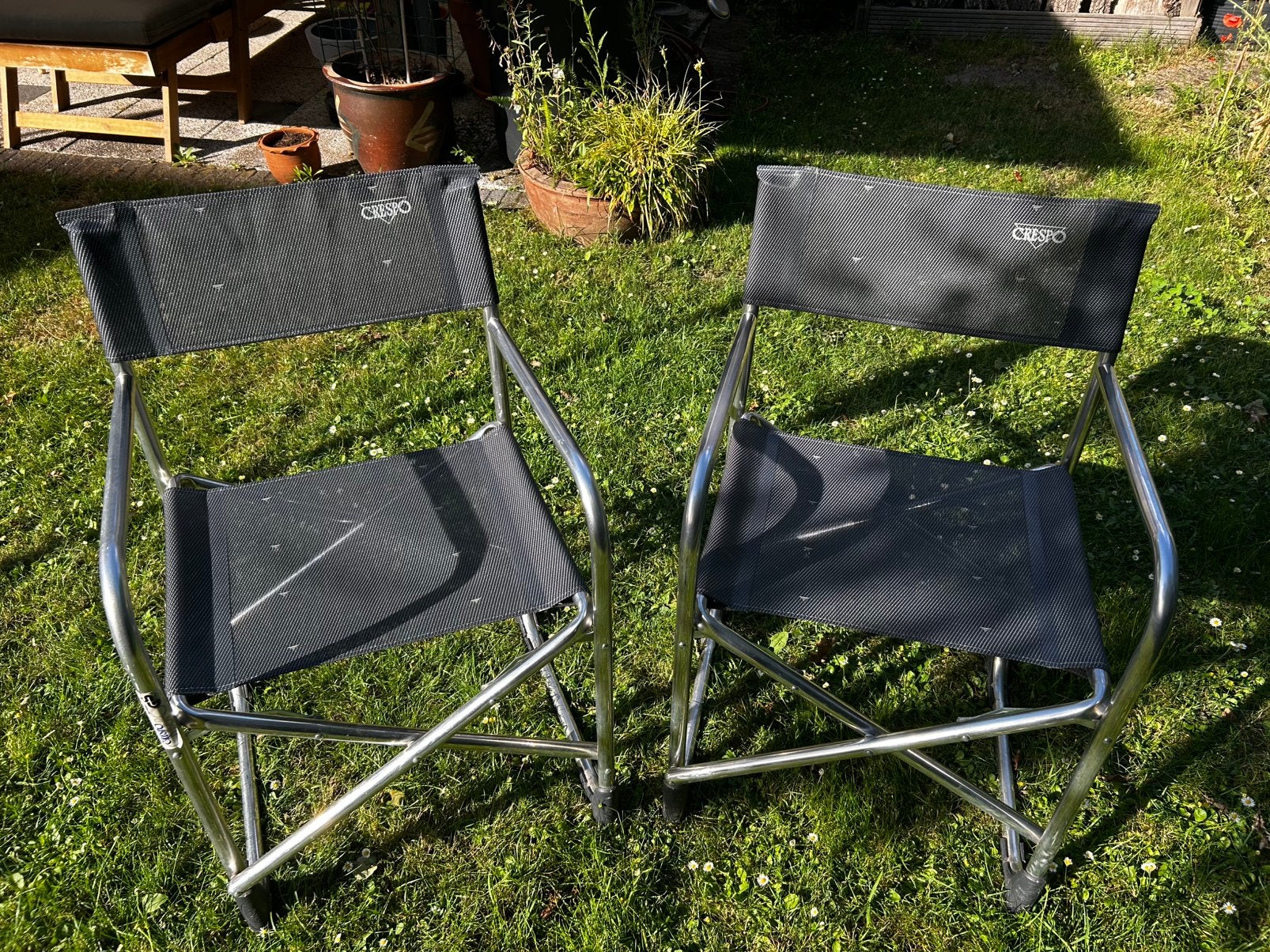 2 Campingstoelen Crespo, Ophalen, Zo goed als nieuw, Campingstoel