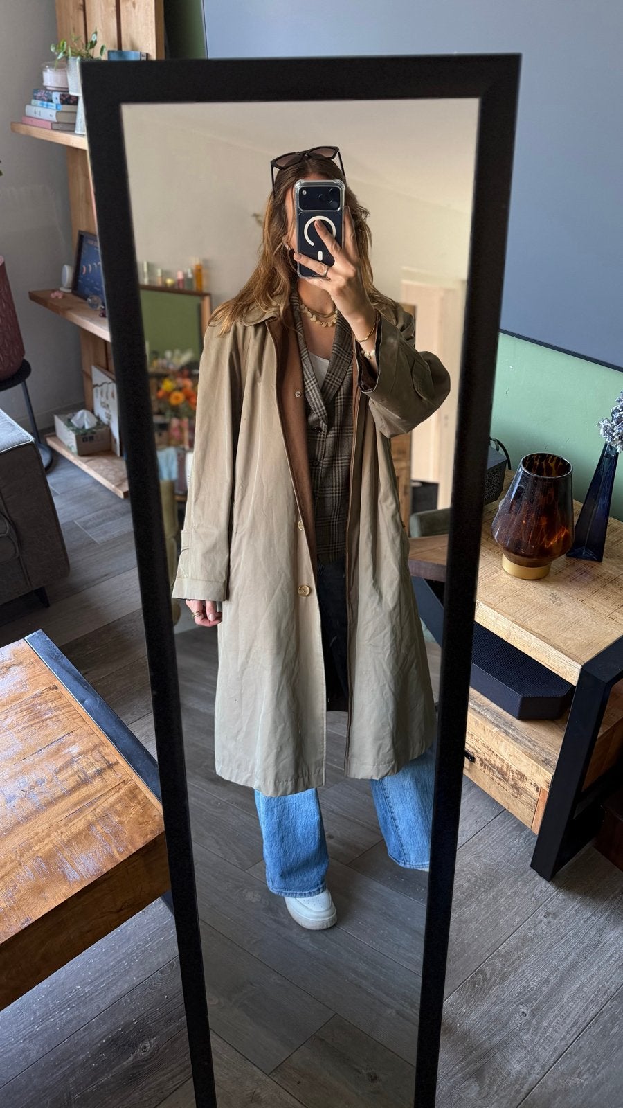Burberrys Vintage Trenchcoat met uitneembare wollen voering, Ophalen of Verzenden, Gedragen, Maat 38/40 (M), Beige