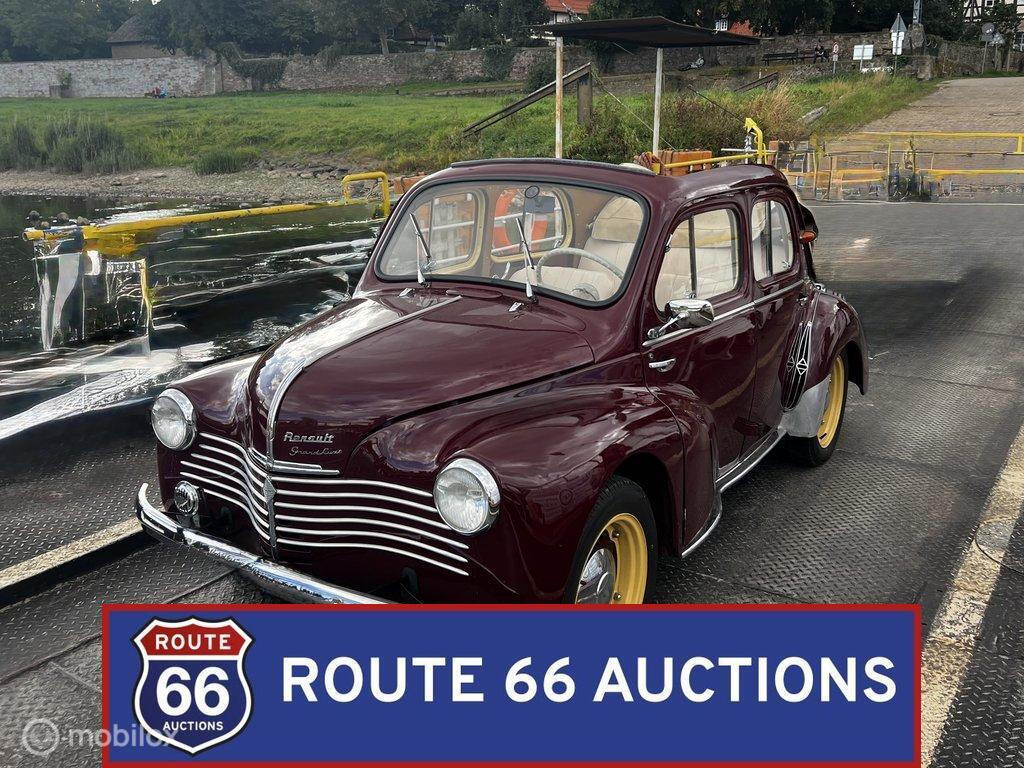 Renault 4 CV Décapotable | 1951 | Route 66 Auctions, Auto's, Overige carrosserieën, Renault, Zwart, Bedrijf