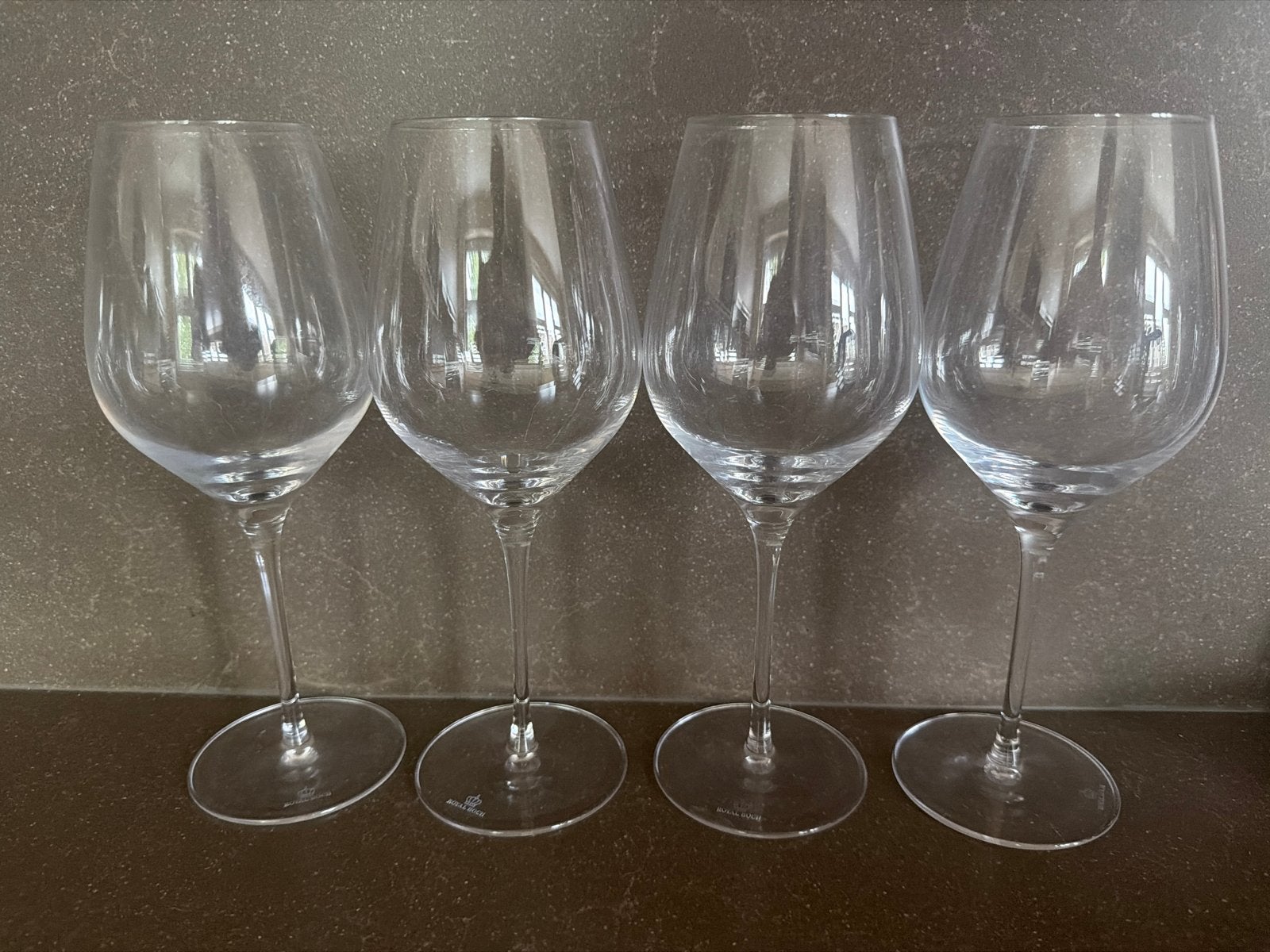 Royal Boch wijnglazen - set van 4, Huis en Inrichting, Keuken | Servies, Glas of Glazen, Gebruikt, Ophalen of Verzenden, Glas