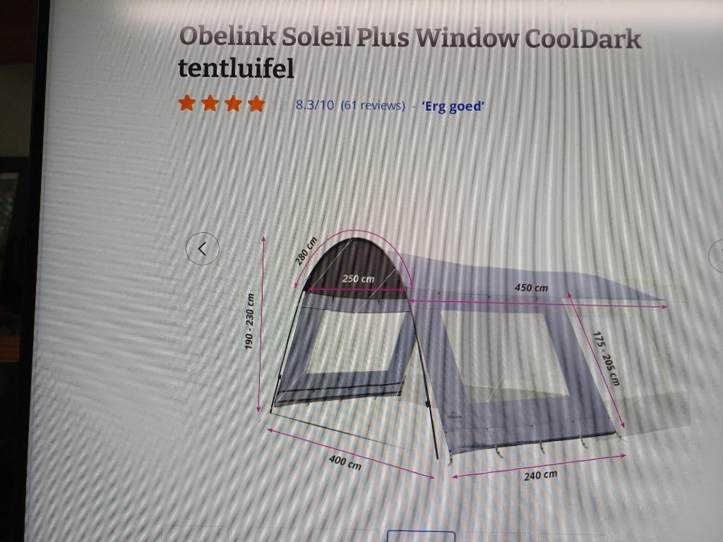 tentluifel, Caravans en Kamperen, Ophalen of Verzenden, Nieuw