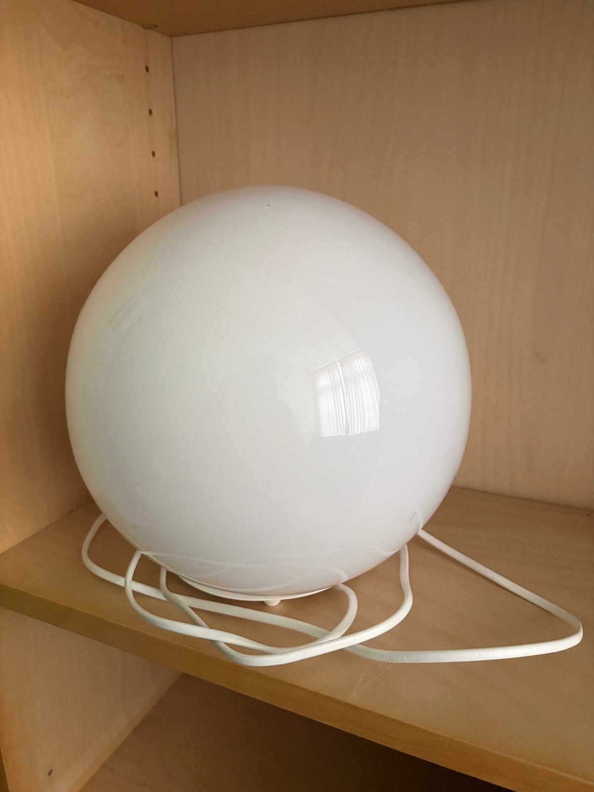 Witte bolvormige lamp, Ophalen, Zo goed als nieuw