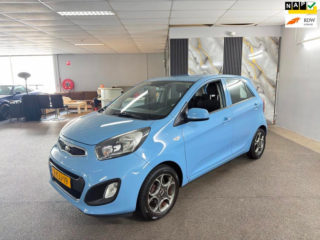 Kia Picanto 1.2 CVVT ISG Comfort Apk Nieuw,Airco,Carplay,Blu, Voorwielaandrijving, Euro 5, Gebruikt, Zwart