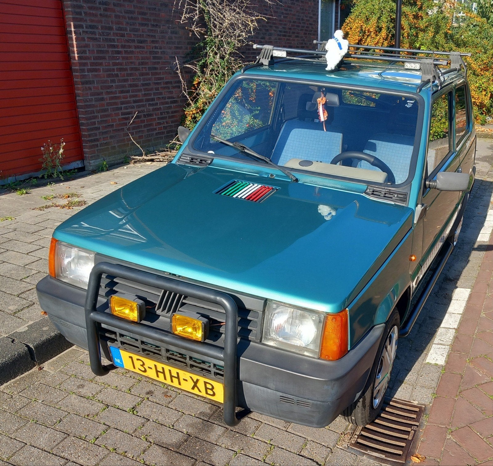 Fiat Panda 1.1 2001 Groen, Auto's, Voorwielaandrijving, 54 pk, Origineel Nederlands, Handgeschakeld