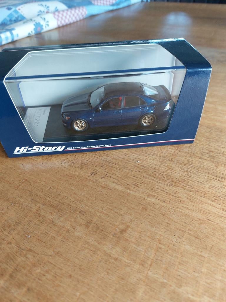 MODELAUTO 1-43 HI-STORY TOYOTA ALTEZZA RS200 TRD 1998, Hobby en Vrije tijd, Ophalen of Verzenden, Zo goed als nieuw, Auto, Overige merken