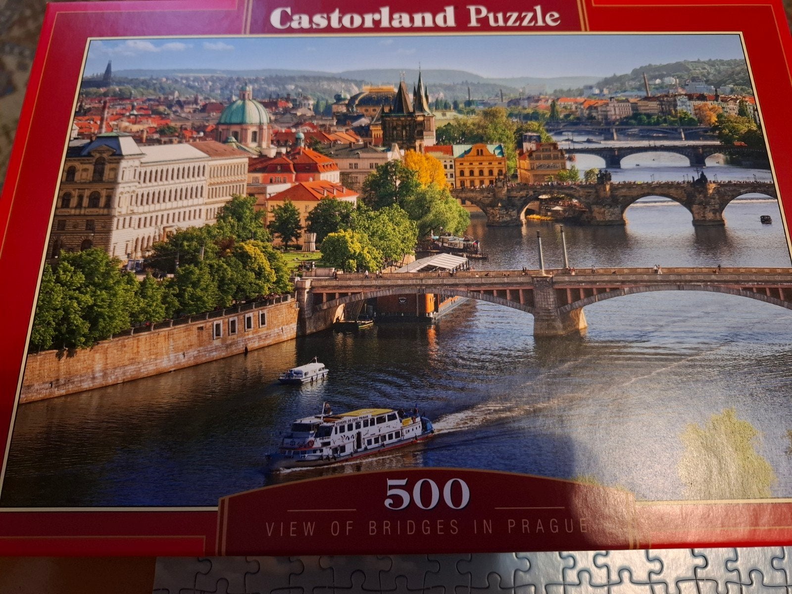 Castorland Legpuzzel 500 stukjes - Praag, Een of twee spelers, Ophalen of Verzenden, Zo goed als nieuw, Castorland