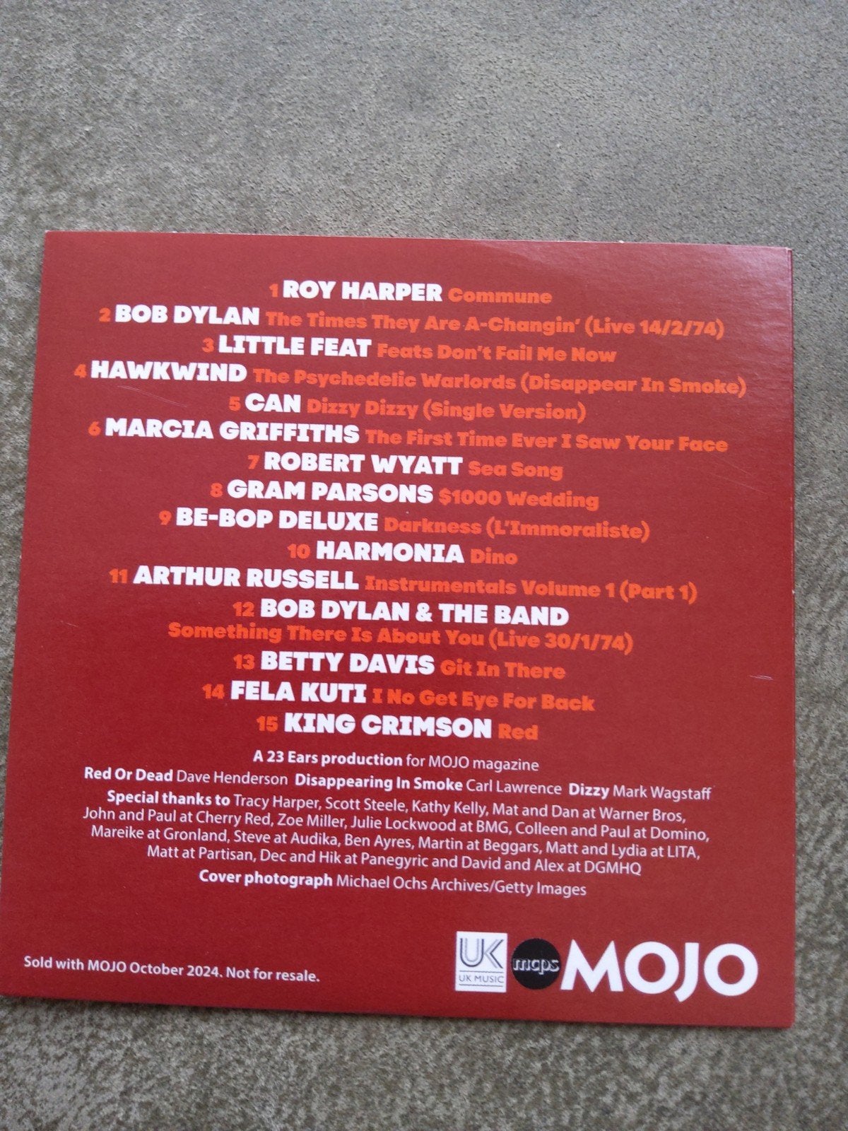 Sampler:  o.a. Gram Parsons,   Bob Dylan, Ophalen of Verzenden