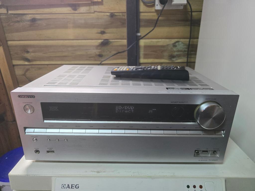 Onkyo AV Receiver TX-NR809 met 2 speakers en doos, Audio, Tv en Foto, Versterkers en Receivers, Ophalen of Verzenden, Gebruikt