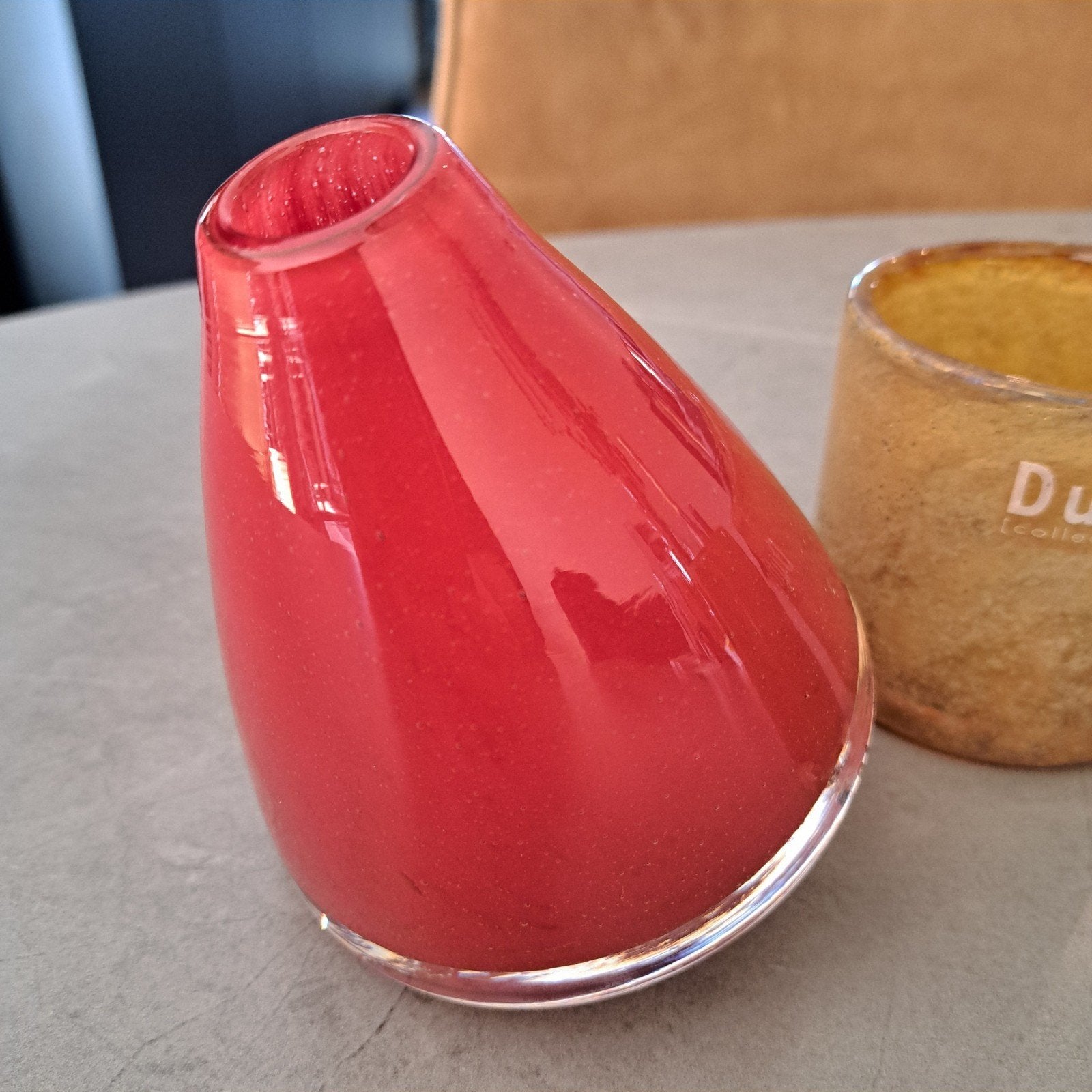 DutZ design tuimelvaasje, Handgemaakt, Ophalen of Verzenden, Glas, 11 cm