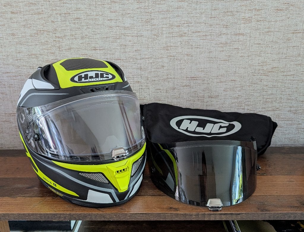 HJC RPHA 11, maat  M, matzwart-wit-fluorgeel, Motoren, Kleding | Motorhelmen, M, Dames, HJC, Ophalen of Verzenden