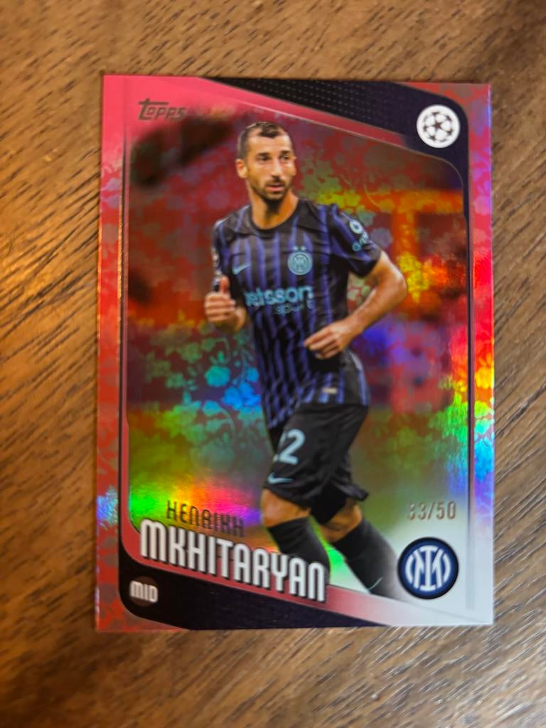 Henrikh Mkhitaryan Topps Champions League Kaart 33/50, Hobby en Vrije tijd, Stickers en Plaatjes, Ophalen of Verzenden, Zo goed als nieuw