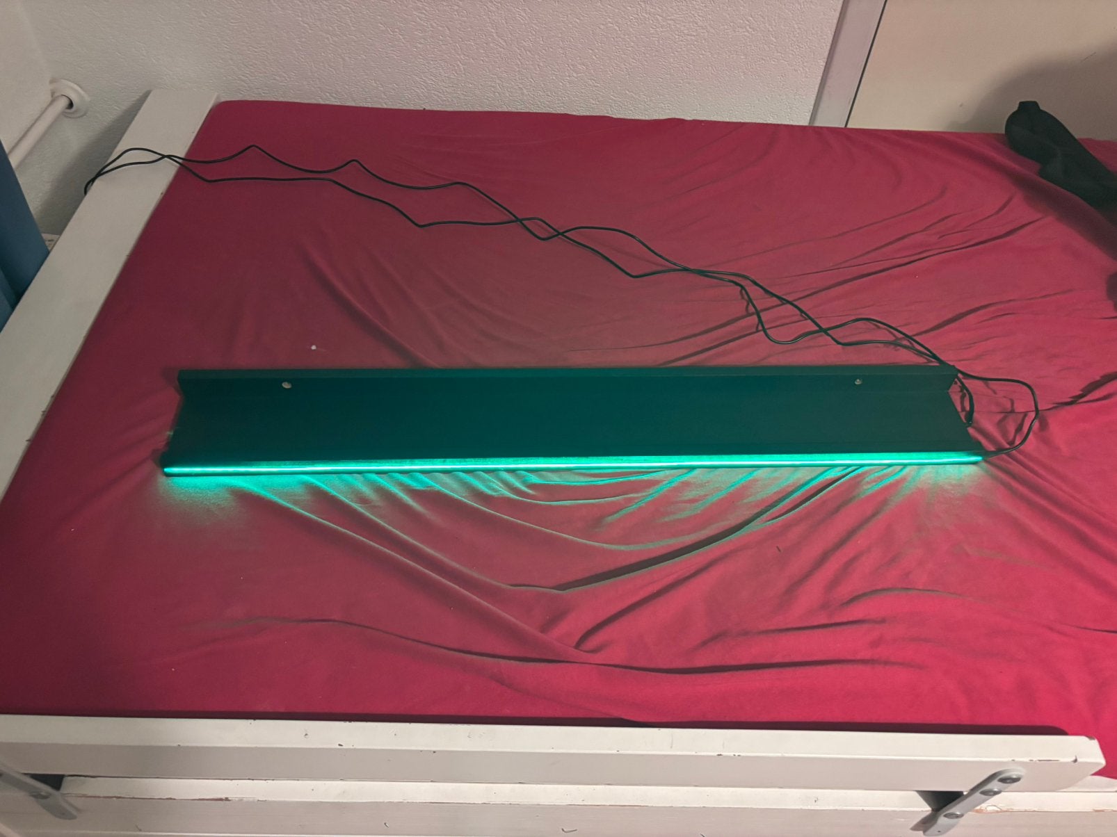 Prachtige wandplank met led verlichting, Ophalen, Zo goed als nieuw