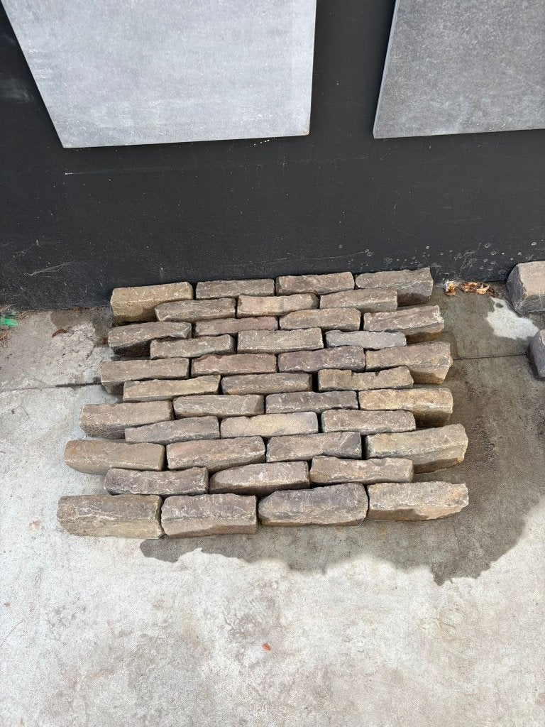 3000m2 | Oud gebakken Waalformaat genuanceerd, Tuin en Terras, Tegels en Klinkers, Verzenden, Gebruikt, Keramiek, Klinkers
