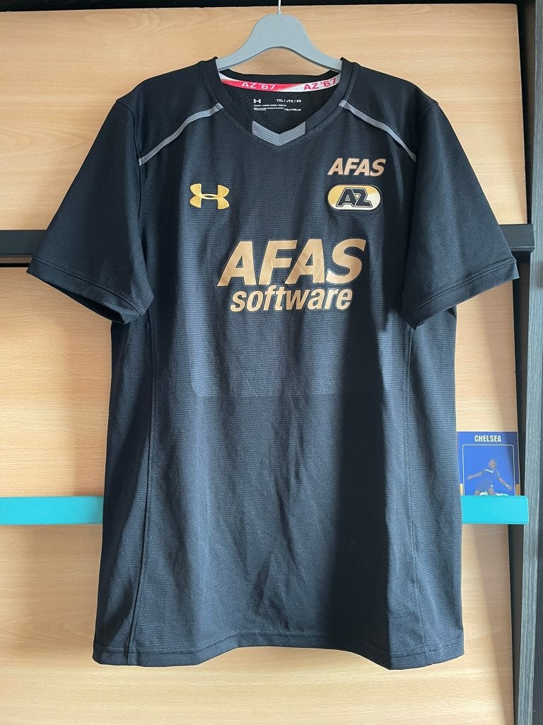 AZ Under Armour Voetbalshirt Maat S Zwart, Zwart, Under Armour, Ophalen of Verzenden, Zo goed als nieuw