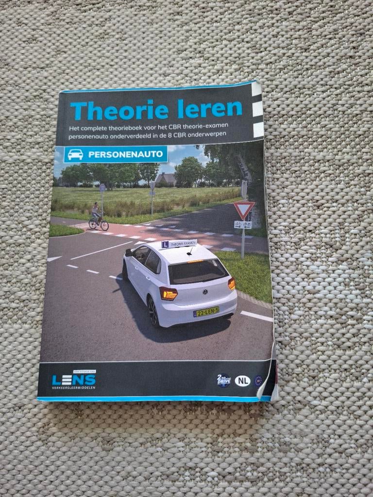 Theorieboek Personenauto - Zeer goed gebruikt, Ophalen, Gelezen, LENS Verkeersleermiddelen