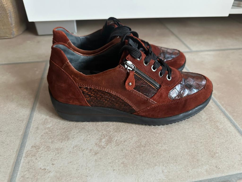 Waldläufer Bruine Sneakers Maat 6H, Ophalen of Verzenden, Zo goed als nieuw, Sneakers of Gympen
