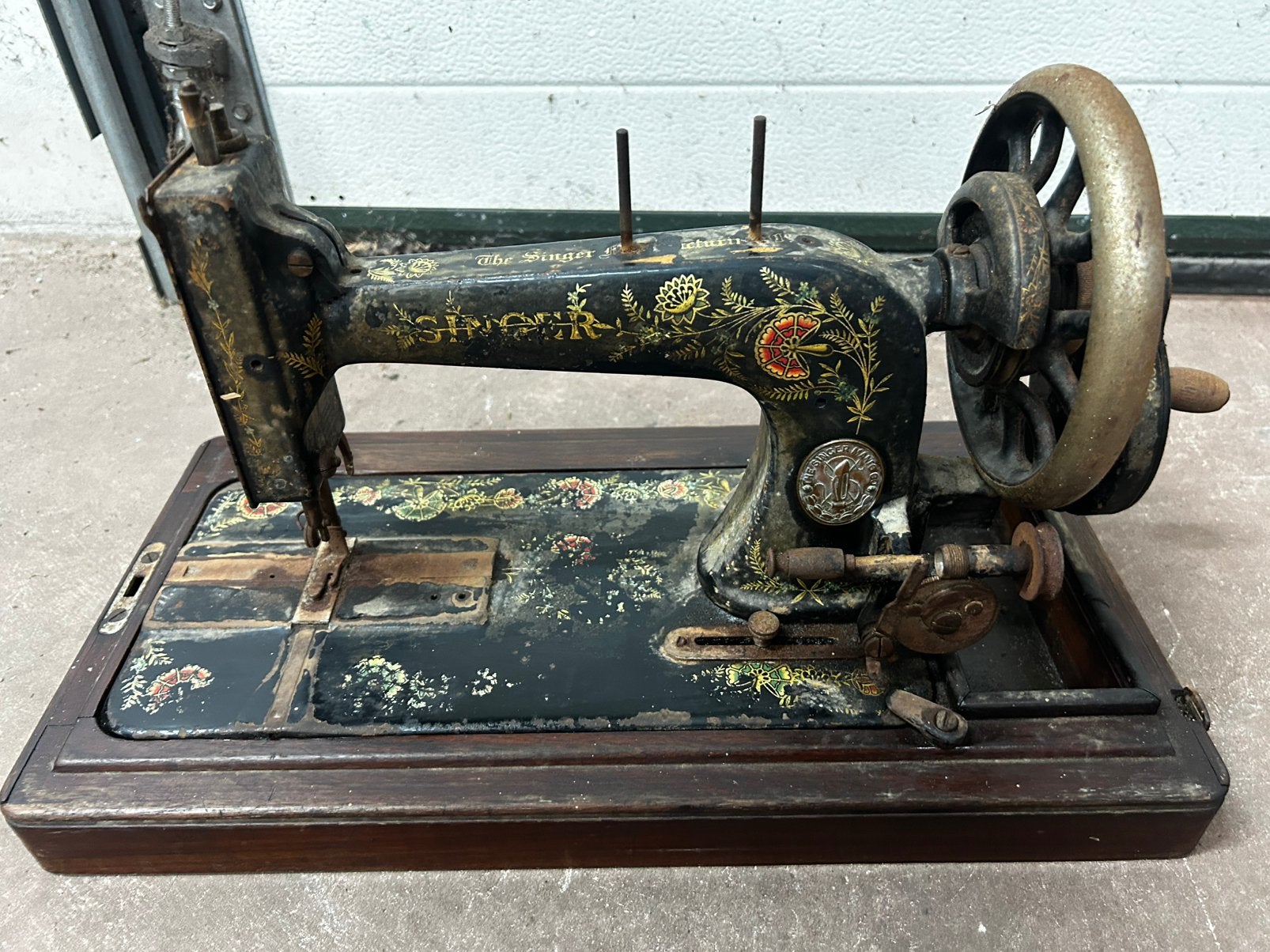 Singer naaimachine, Ophalen
