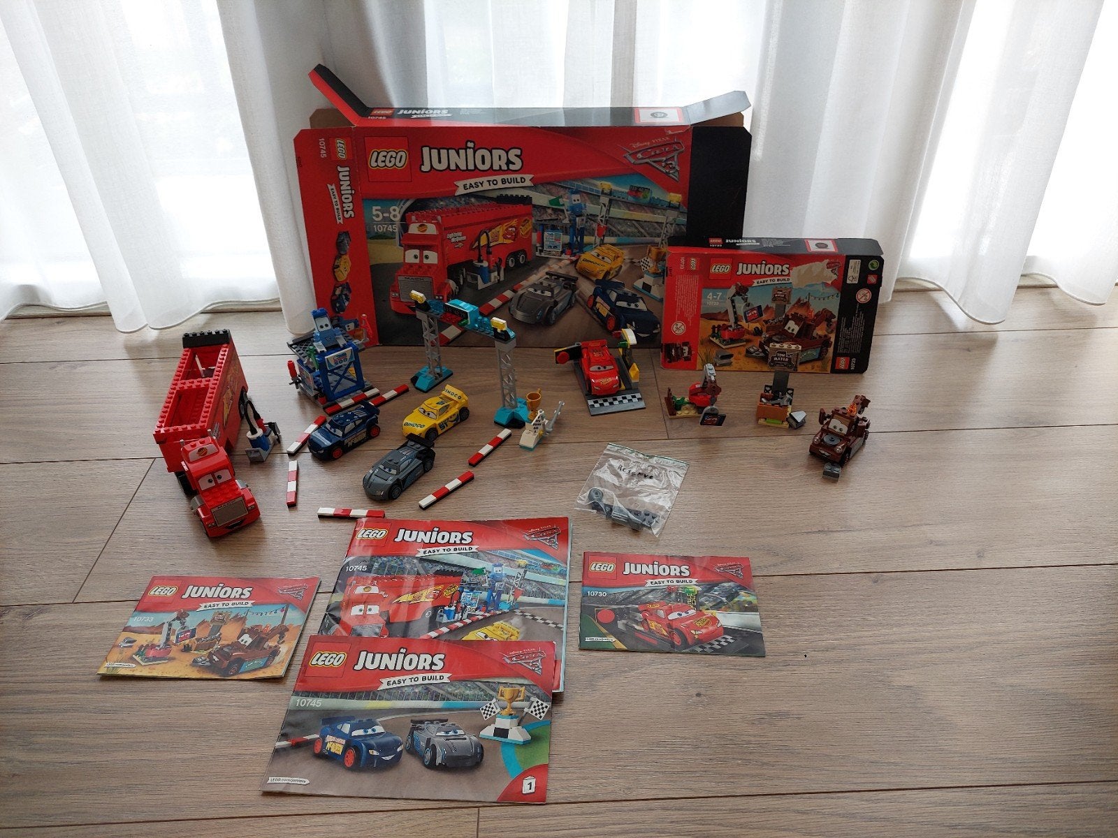 LEGO Juniors Disney Pixar Cars 3 sets (10745, 10733, 10730), Ophalen of Verzenden
