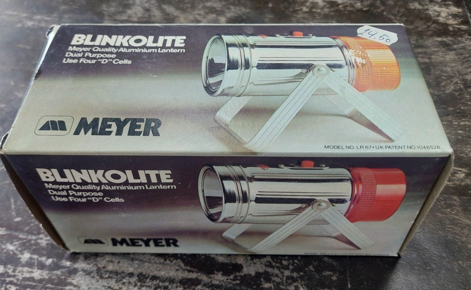 vintage oldtimer auto pechlamp meyer blinkolite nieuw indoos, Auto diversen, Ophalen of Verzenden, Nieuw
