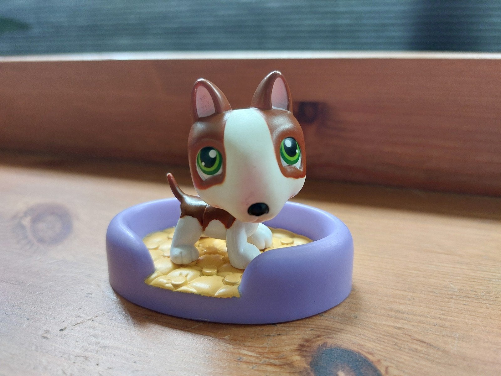 Littlest pet shop hond bull terrier met mandje, Ophalen of Verzenden