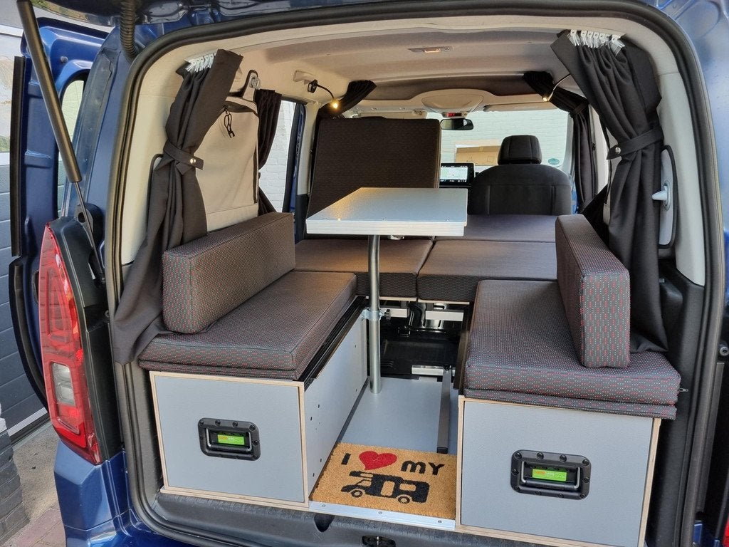 Opel Combo Life 1.2 Turbo L1H1 MINICAMPER, Caravans en Kamperen, Overige merken, Startonderbreker, Tot en met 2, Handgeschakeld