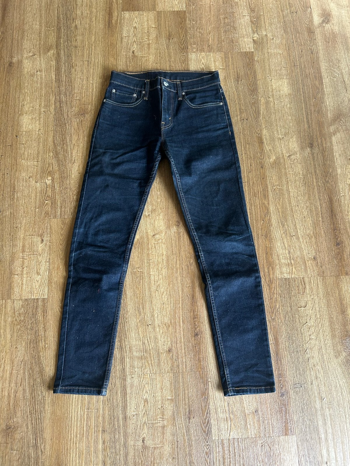 Levi's 512 Slim Taper Jeans - Donkerblauw, Kleding | Heren, Ophalen of Verzenden, Zo goed als nieuw, Blauw, W32 (confectie 46) of kleiner