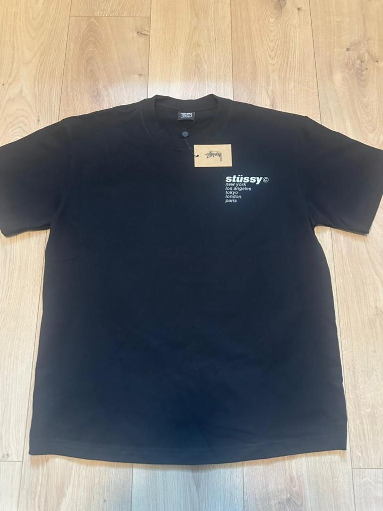 Stüssy T-shirt met Aardbei Print - Nieuw, Verzenden, Nieuw, Maat 48/50 (M), Zwart
